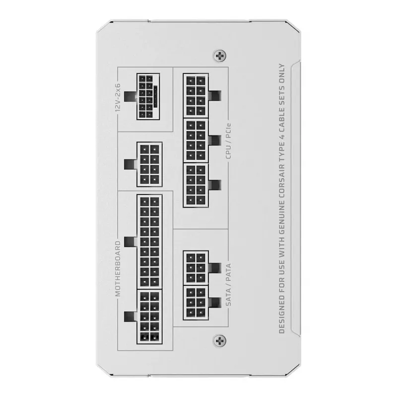 CORSAIR RMe White Series RM1000e 2026 Cybenetics Platinum Certified 1000W W Pełni Modułowy ATX 3.0 Zasilacz