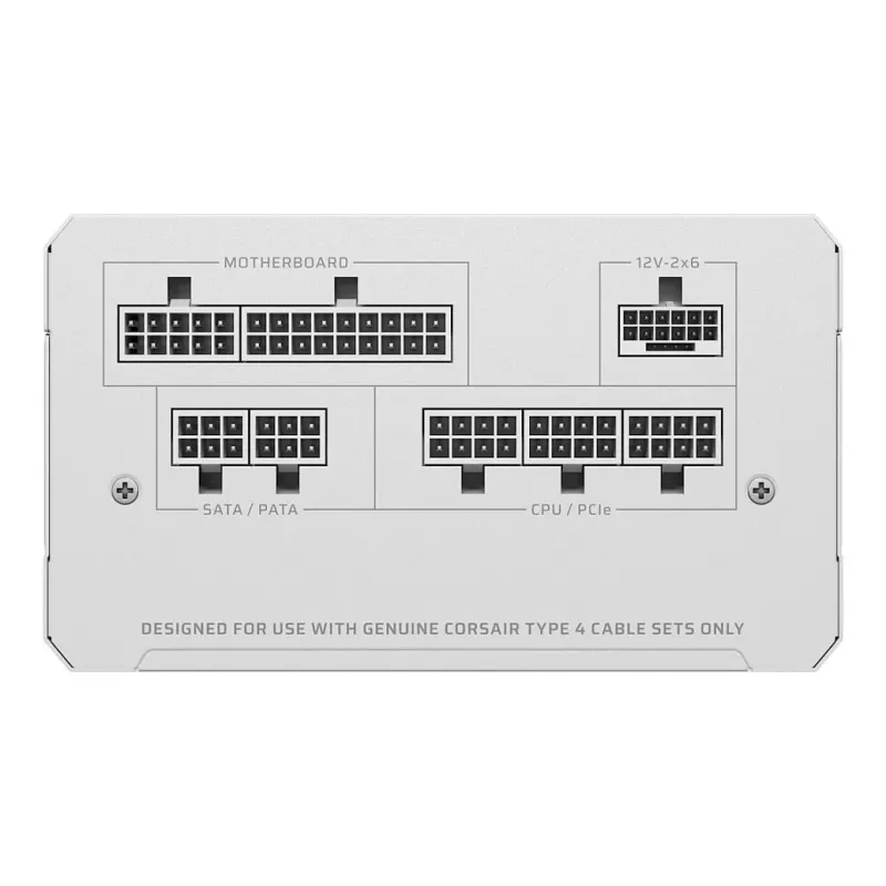 CORSAIR RMe White Series RM850e 2026 Cybenetics Platinum Certyfikowany 850W W pełni modułowy ATX Zasilacz