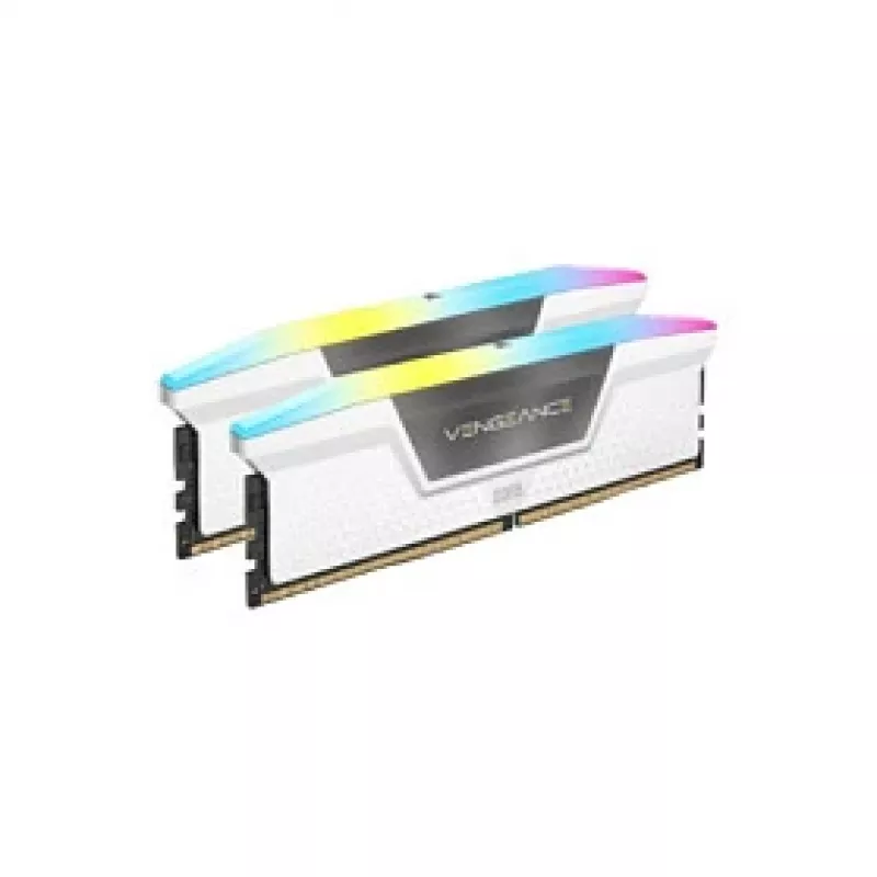 CORSAIR Vengeance RGB 32GB (2x16GB) DDR5 6000MHz CL38 Biały zestaw Dual Channel