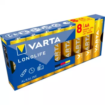 VARTA Longlife Power AA LR6 Mignon baterie alkaliczne, 8 szt. blister