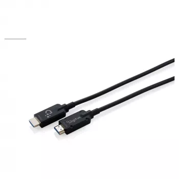 DIGITUS Armored HDMI 2.1 Active Optical Cable, 8K UHD, 20 m, Czarny