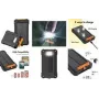LogiLink Solar Power Bank 20000 mAh 20W PD QC 3.0 IP66 LED Flashlight Czarny/Pomarańczowy