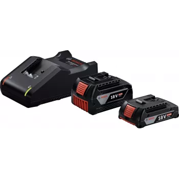 Zestaw startowy 18V (GBA 18V 4.0/2.0Ah + GAL 18V-40 Professional) (Czarny, 2x akumulator Li-Ion, AMPShare Alliance)