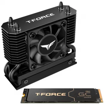 Team Group T-Force GC PRO 2TB M.2 2280 PCIe Gen5 NVMe SSD z radiatorem T-FORCE DARK AirFlow, czarny