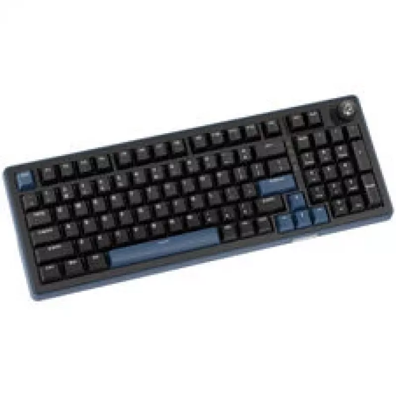 Klawiatura gamingowa Ducky OK-M 98, układ 98%, Hot-Swappable, podświetlenie RGB, ANSI US, przełączniki liniowe KTT Wine Red