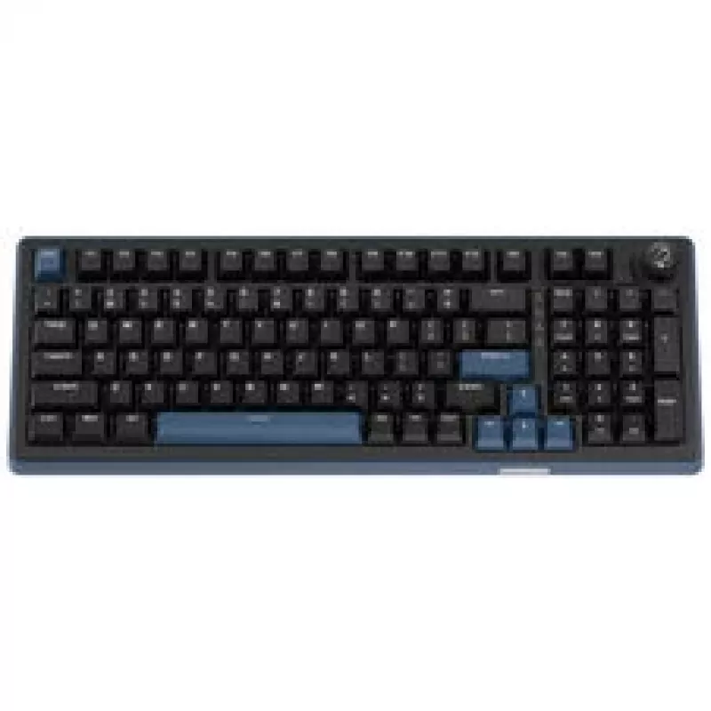 Klawiatura gamingowa Ducky OK-M 98, układ 98%, Hot-Swappable, podświetlenie RGB, ANSI US, przełączniki liniowe KTT Wine Red