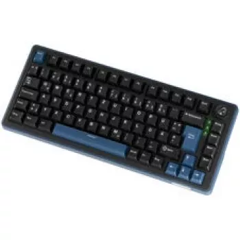 Ducky OK-M 75 Mechaniczna klawiatura do gier, układ 75%, przełączniki KTT Tactile Hot-Swap, podświetlenie RGB, ISO, czarna