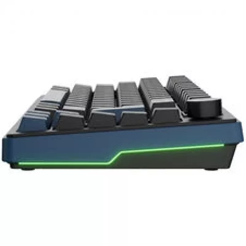 Ducky OK-M 75 Mechaniczna klawiatura do gier, układ 75%, przełączniki KTT Tactile Hot-Swap, podświetlenie RGB, ISO, czarna