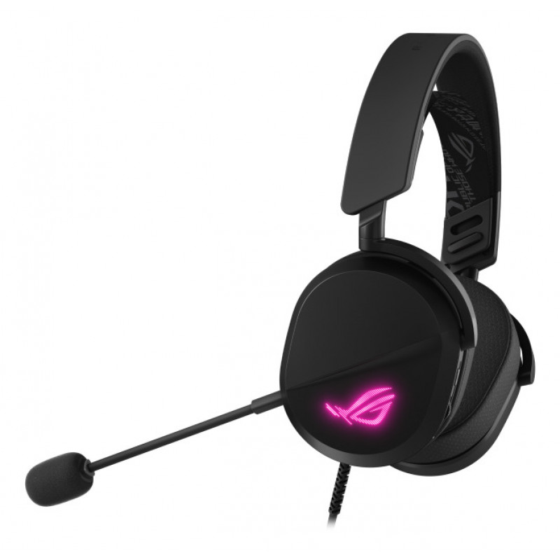 ASUS ROG Pelta Core Przewodowy Zestaw Słuchawkowy do Gier – 50mm przetworniki Essence, odpinany mikrofon, hybrydowe poduszki nauszne, wieloplatformowy