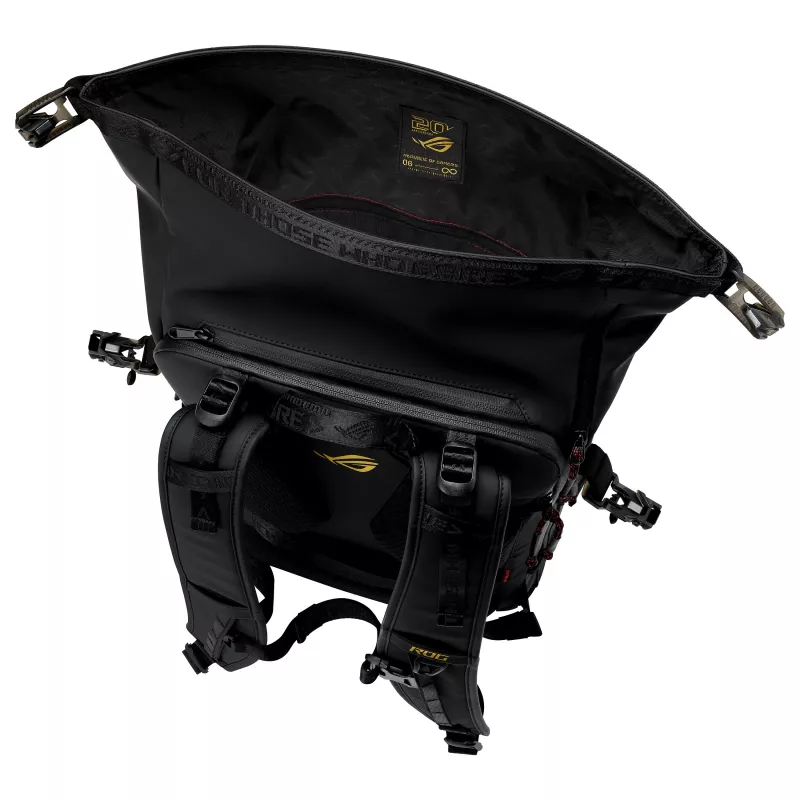ASUS ROG Slash Plecak BP3802 Edition 20 - 16L wodoodporny plecak Cordura na laptopa do 17,3 cala, czarny