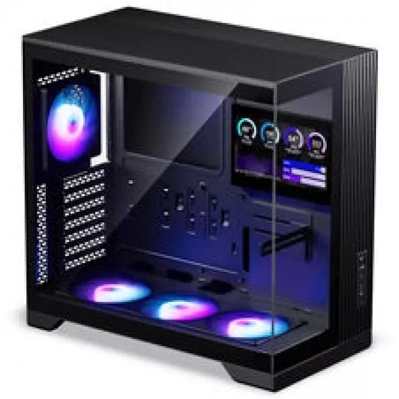 Obudowa PC Midi-Tower Phanteks XT V5 LCD, ATX, 7-calowy LCD, szkło hartowane - czarna
