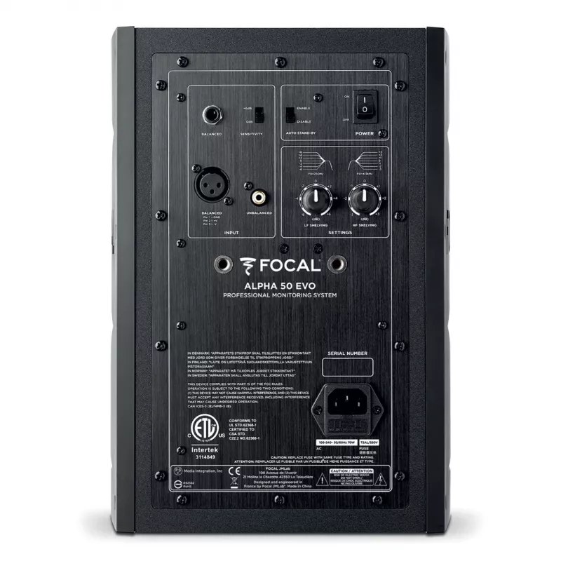 Focal Alpha Evo 50 - Aktywny dwudrożny monitor studyjny (pojedynczy)