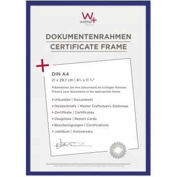 Walther New Lifestyle A4 Ramka na zdjęcia 21x29,7 cm Niebieski Plastik KV130L