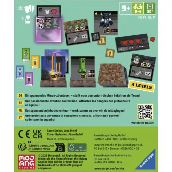 RAVENSBURGER Minecraft: Digging Down Strategiczna Gra Planszowa