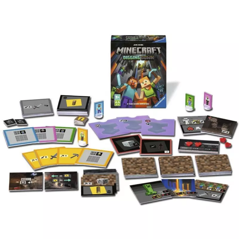 RAVENSBURGER Minecraft: Digging Down Strategiczna Gra Planszowa