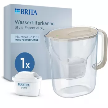 BRITA Style Essential XL Dzbankowy filtr do wody 3,6L Biały + MAXTRA PRO Pure Performance Sand