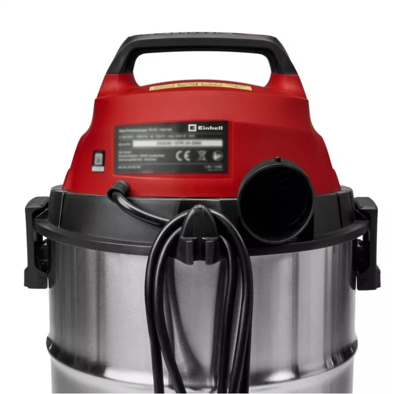 Einhell TC-VC 3055 SA Odkurzacz mokry i suchy z gniazdkiem elektrycznym, 55L zbiornik ze stali nierdzewnej, 1500W