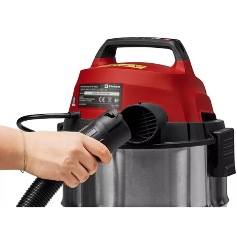 Einhell TC-VC 3055 SA Odkurzacz mokry i suchy z gniazdkiem elektrycznym, 55L zbiornik ze stali nierdzewnej, 1500W