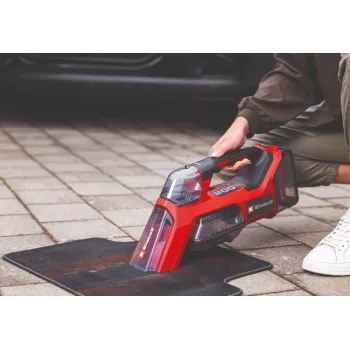 Einhell TE-SCL 18/200 Li-Solo Bezprzewodowy odkurzacz mokro-suchy z funkcją prania, 20L zbiornik ze stali nierdzewnej, 18V Power X-Change, bez akumulatora