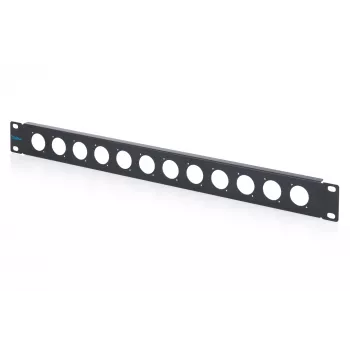 DIGITUS 1U Panel Zaślepka Rack na 12 Modułów Typu D, 19-calowy, Czarny