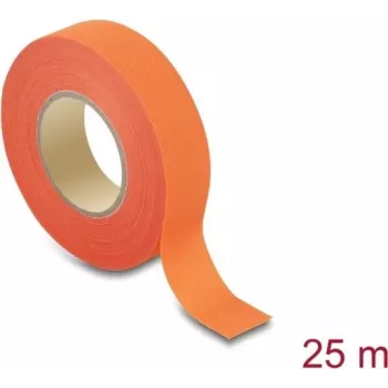Taśma materiałowa Delock 25 m x 19 mm, zrywalna, samoprzylepna, pomarańczowa