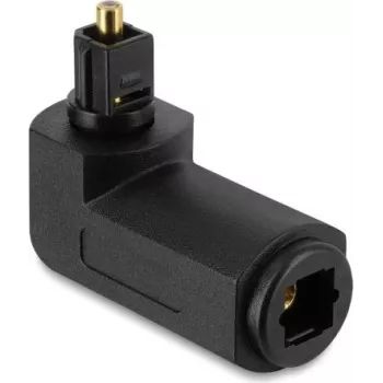 Delock TOSLINK Adapter Męski na Żeński, 90° Kątowy, 360° Obrotowy