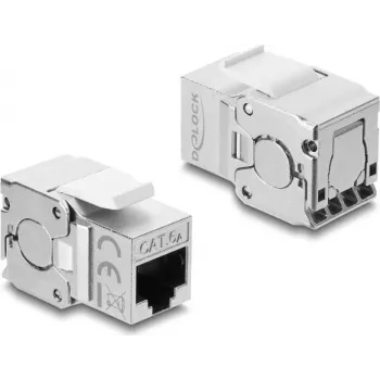 Moduł Keystone Delock RJ45 Jack do LSA Cat.6A ekranowany, bez narzędzi