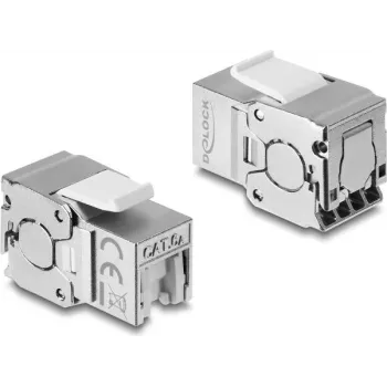 Moduł Keystone Delock RJ45 żeński do LSA Cat.6A ekranowany, bez narzędzi, z osłoną przeciwpyłową