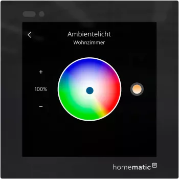 Homematic IP Szklany wyświetlacz termostat ścienny (HmIP-WGD) - Czarny