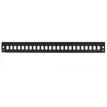 LogiLink FB2401B 19 inch 1U 24-portowa płyta czołowa do paneli światłowodowych, czarna RAL 9005