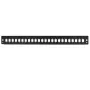 LogiLink FB2401B 19 inch 1U 24-portowa płyta czołowa do paneli światłowodowych, czarna RAL 9005