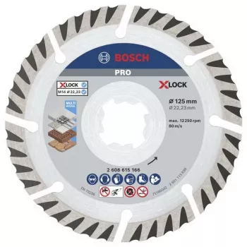 BOSCH POWERTOOLS PRO Tarcza diamentowa X-LOCK MultiMaterial, Ø 125 mm (2 sztuki, otwór 22,23 mm)