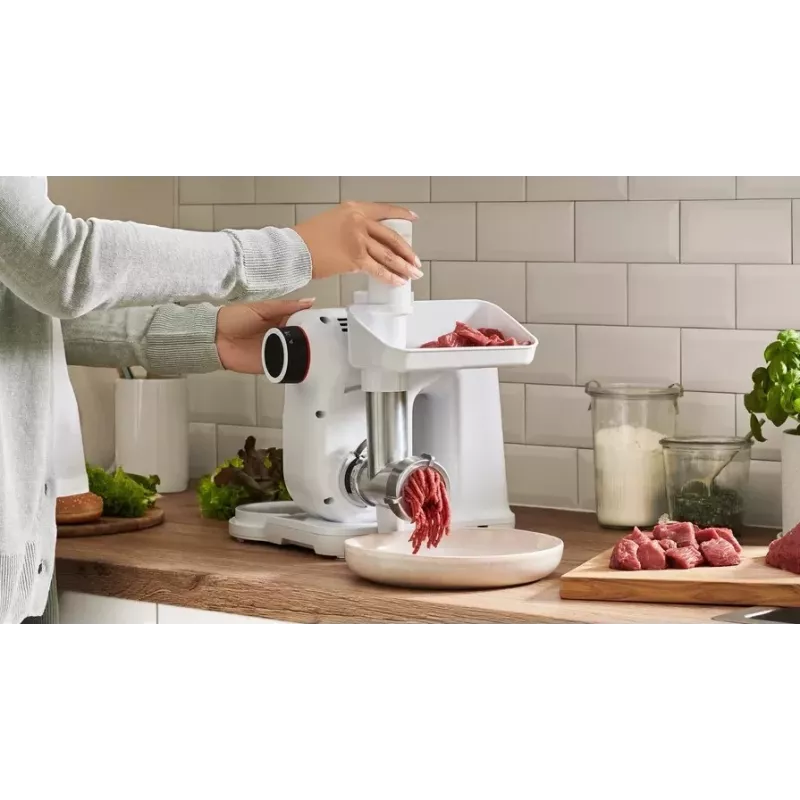 Bosch MUZS2FWW Nakładka do mielenia mięsa do maszyn kuchennych MUM2/MUM5 - Biała
