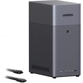 UGREEN DH2300 Zestaw z 2x Seagate IronWolf NAS 4TB CMR (czarny)