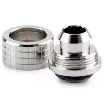 Thermal Grizzly DeltaMate Złączka zaciskowa, mosiądz - nikiel na wysoki połysk, ST13 (13mm średnica zewnętrzna, G1/4 inch)