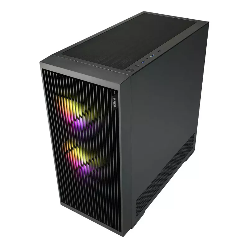 Fortron M330 Obudowa Mini Tower ze Szkłem Hartowanym, Czarna