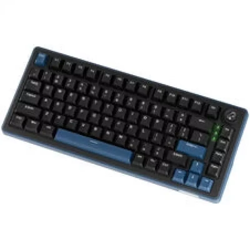 Ducky OK-M 75 Mechaniczna klawiatura gamingowa, układ 75%, Hot-Swappable, RGB, ANSI, przełączniki KTT Wine Red