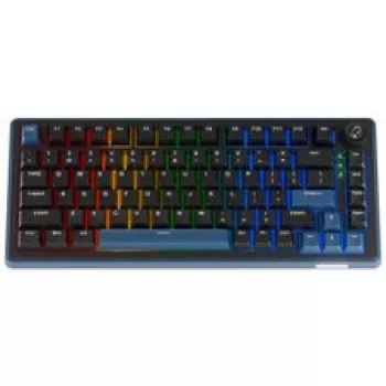 Ducky OK-M 75 Klawiatura gamingowa, 75%, Hot-Swappable, RGB, ANSI - przełączniki KTT Baby Blue