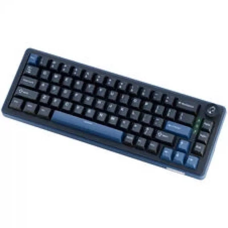 Ducky OK-M 65 Mechaniczna klawiatura gamingowa, format 65%, Hot-Swappable, podświetlenie RGB, układ ANSI, przełączniki KTT Baby Blue