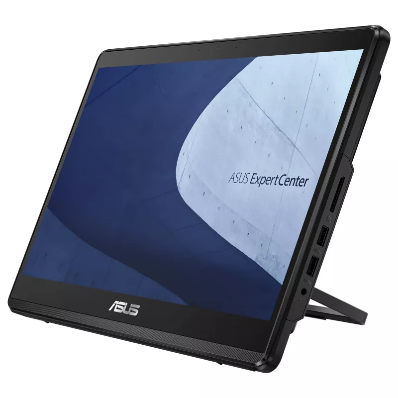 ASUS ExpertCenter E1 E1600WKAT-BMR185M All-in-One PC - 15,6 inch HD ekran dotykowy, Intel Celeron N4500, 8GB RAM, 128GB SSD, bez systemu, czarny