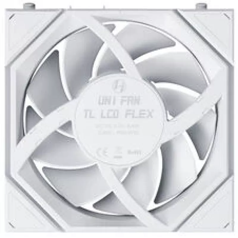 Lian Li UNI FAN TL120 LCD FLEX Wireless ARGB Biały 120mm Wentylator obudowy z odwróconymi łopatkami