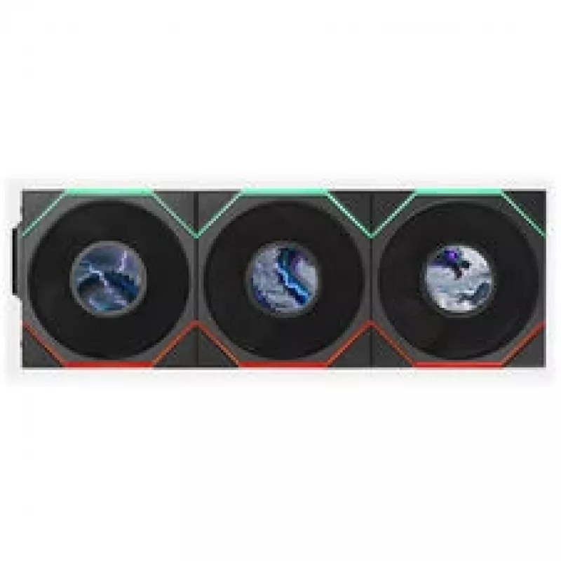Lian Li UNI FAN TL LCD FLEX Wireless 120mm ARGB LCD Wentylator - Czarny, 3 szt. z kontrolerem