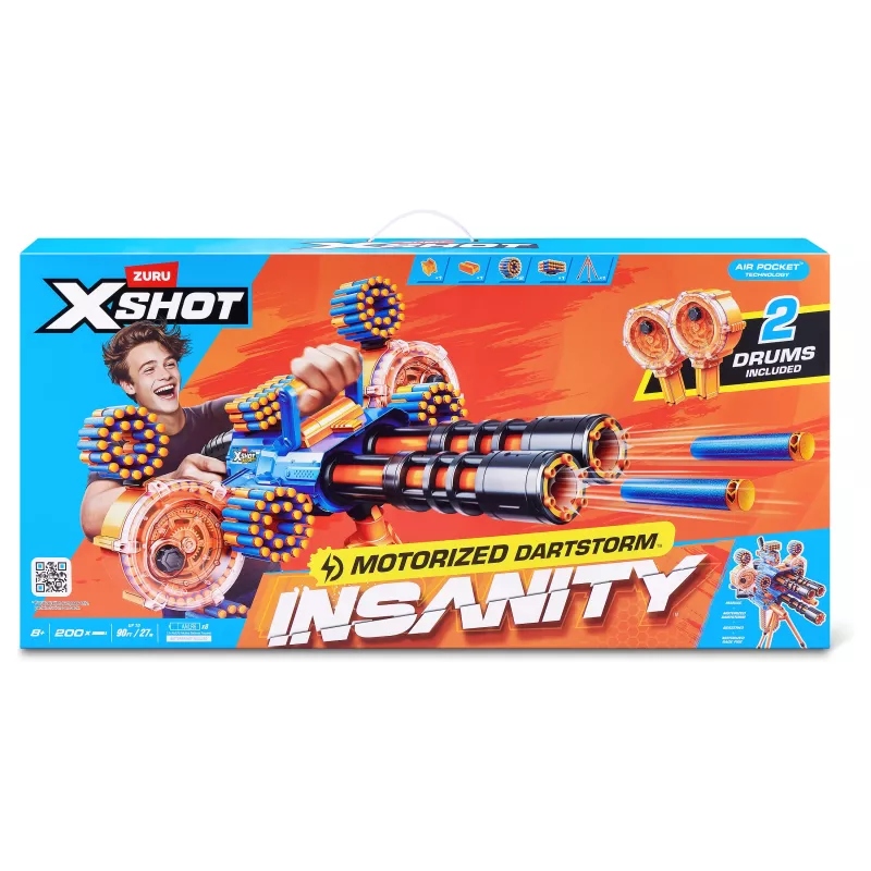 Zuru X-Shot Insanity Series 1 Zmotoryzowany Blaster Dartstorm