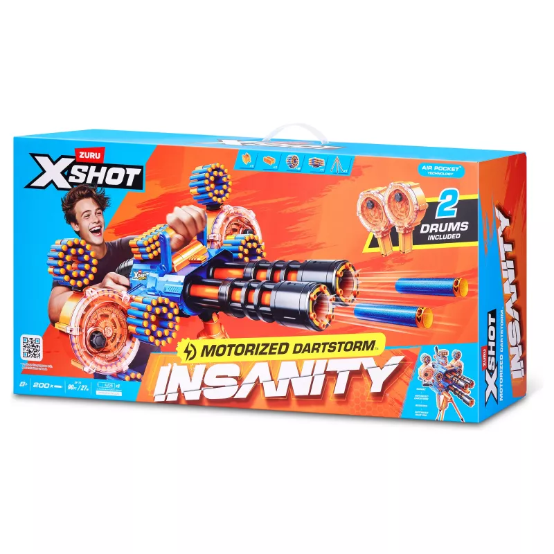 Zuru X-Shot Insanity Series 1 Zmotoryzowany Blaster Dartstorm