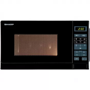 Sharp R-242(BK)W kuchenka mikrofalowa Solo - 20 litrów - 800 W - czarna