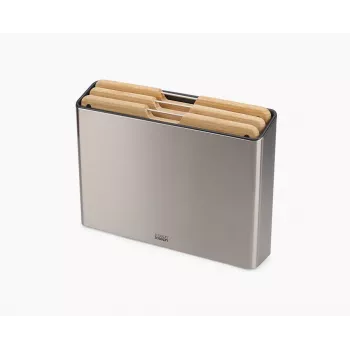 Joseph Joseph Folio Steel Bamboo 3-częściowy zestaw desek do krojenia, 60229