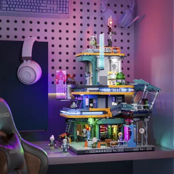 LUMIBRICKS Cyberpunk Neoncity - Apartament 1000-elementowe Puzzle
