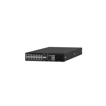Dell Networking S4112T Zarządzalny przełącznik warstwy 3 z 12x 10GBase-T i 3x 100GbE QSFP28, 1U połowa szerokości do montażu w szafie