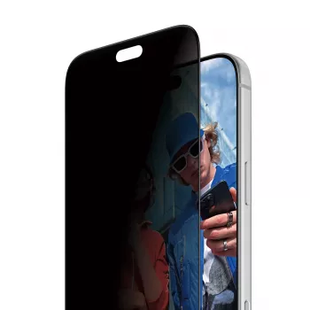 PanzerGlass 2-Way Privacy Screen Protector do Apple iPhone 15 Pro Max z Ultra-Wide Fit i aplikatorem FastFit