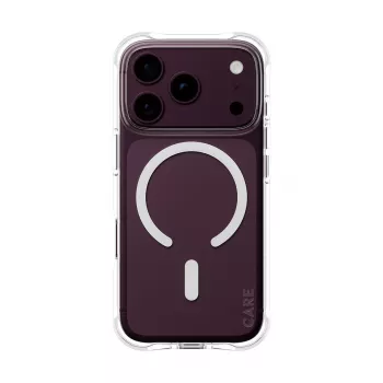 CARE by PanzerGlass Samba Case do iPhone 17/18 Pro Przezroczysty Biały MagSafe